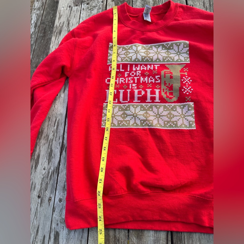 Gildan "All I Want For Christmas Is Euph" Sweatshirt S - Picture 6 of 9